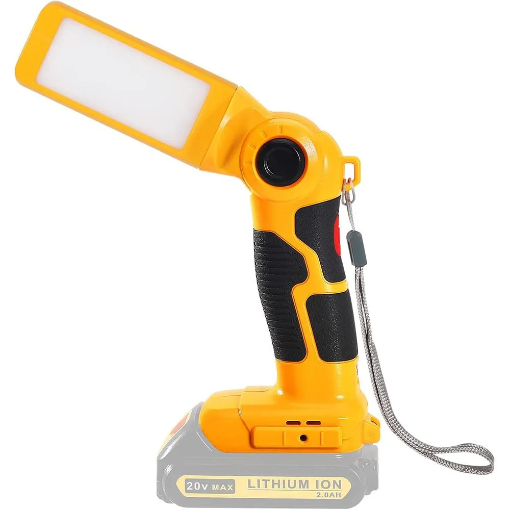 12W 1000LM 20v Led Work Light Powered by Dewalt 20v Lithium Ion Batteries