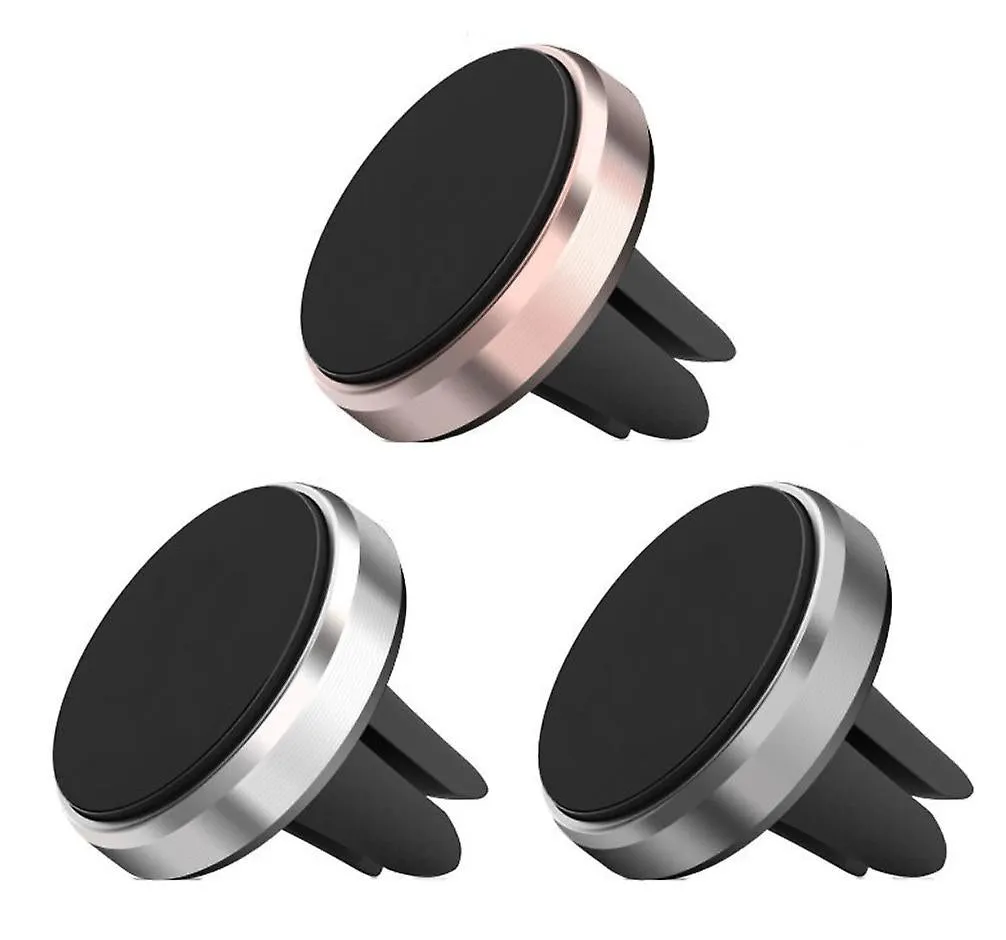 2Pcs black Universal Magnetic in Car Mobile Phone Holder Air Vent Phone Mount for iPhone AZ16289