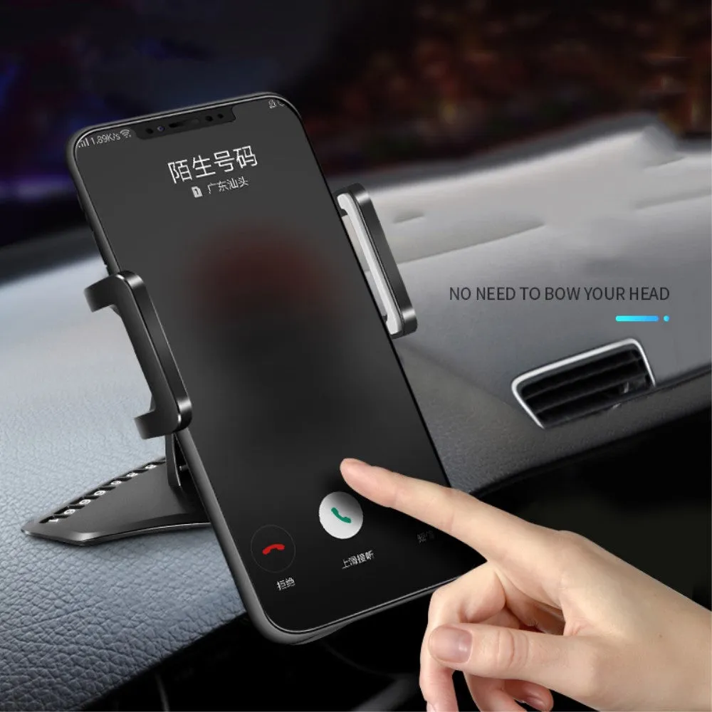 3 in 1 Car GPS Smartphone Holder: Dashboard / Visor Clamp   AC Grid Clip for Alcatel OT-690 - Black