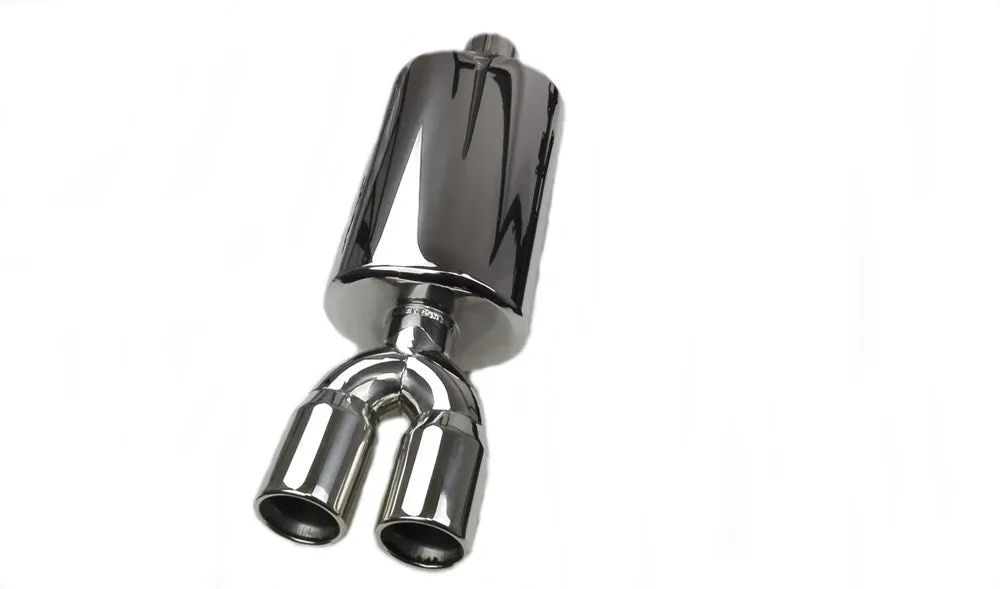 3 Inch Twin Pipe Stainless Steel Rear Silencer