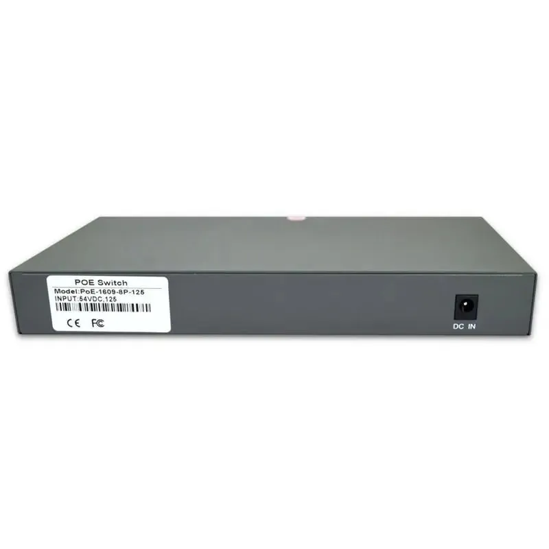 8 Port Unmanaged Gigabit Ethernet PoE Switch and Uplink Port, 10/100/1000Mbps