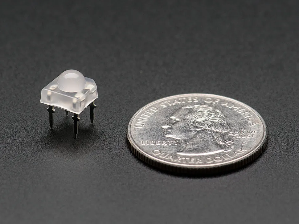 Adafruit Diffused 'Piranha' Super-flux RGB (tri-color) LED (10 pack)