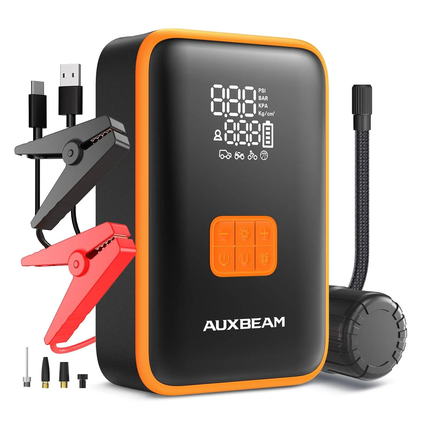 🆕AJ3500 Series 3500A Jump Starter with Air Compressor 120PSI Tire Inflator For 8L Gas/ 6L Diesel Engine