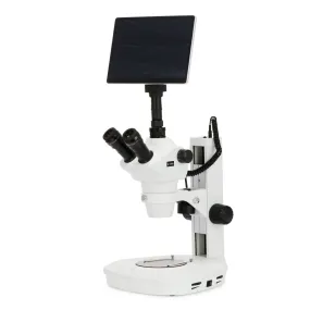 AmScope SF-2 Series Trinocular Stereo Microscope   Dual-illumination   Track-stand  10.5" Touchscreen 8MP Imaging System