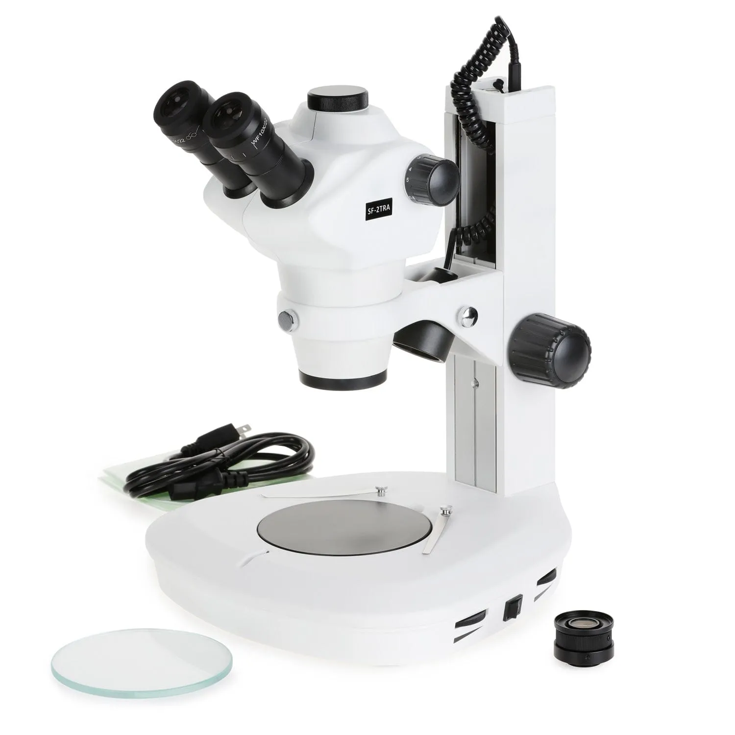 AmScope SF-2 Series Trinocular Stereo Microscope   Dual-illumination   Track-stand  10.5" Touchscreen 8MP Imaging System