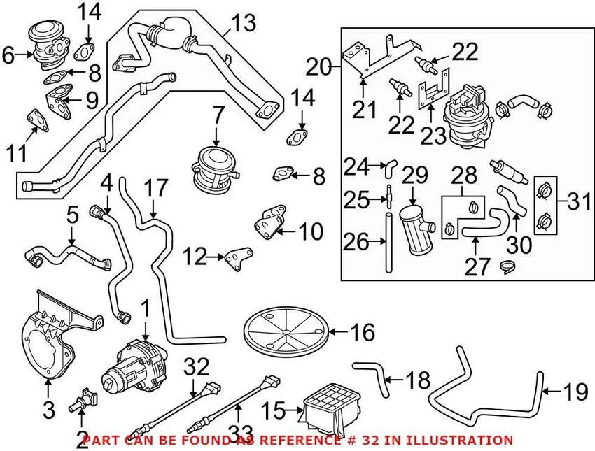 Audi Oxygen Sensor – Front 06E906265AJ