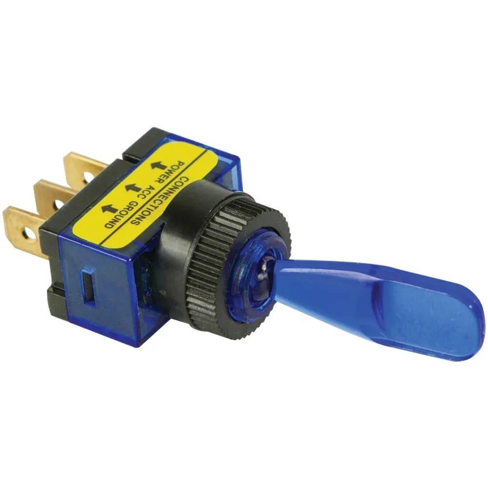 BATTERY DOCTOR 20503 On/off Illuminated 20-Amp Toggle Switch (Blue)