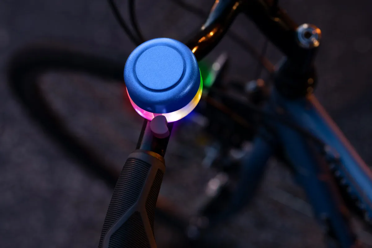 Bellbrightz Blue Bicycle Bell with Twinkling LEDs