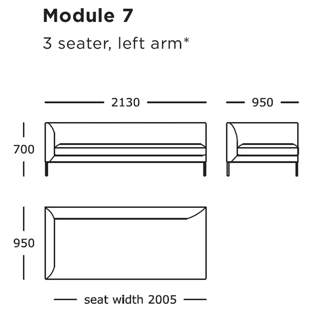 Blade Modular Sofa (Modules 1-8)