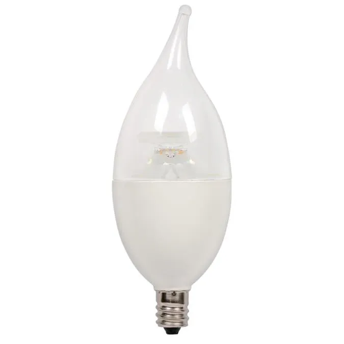 C13 7-Watt (60 Watt Equivalent) Candelabra Base Soft White LED Lamp