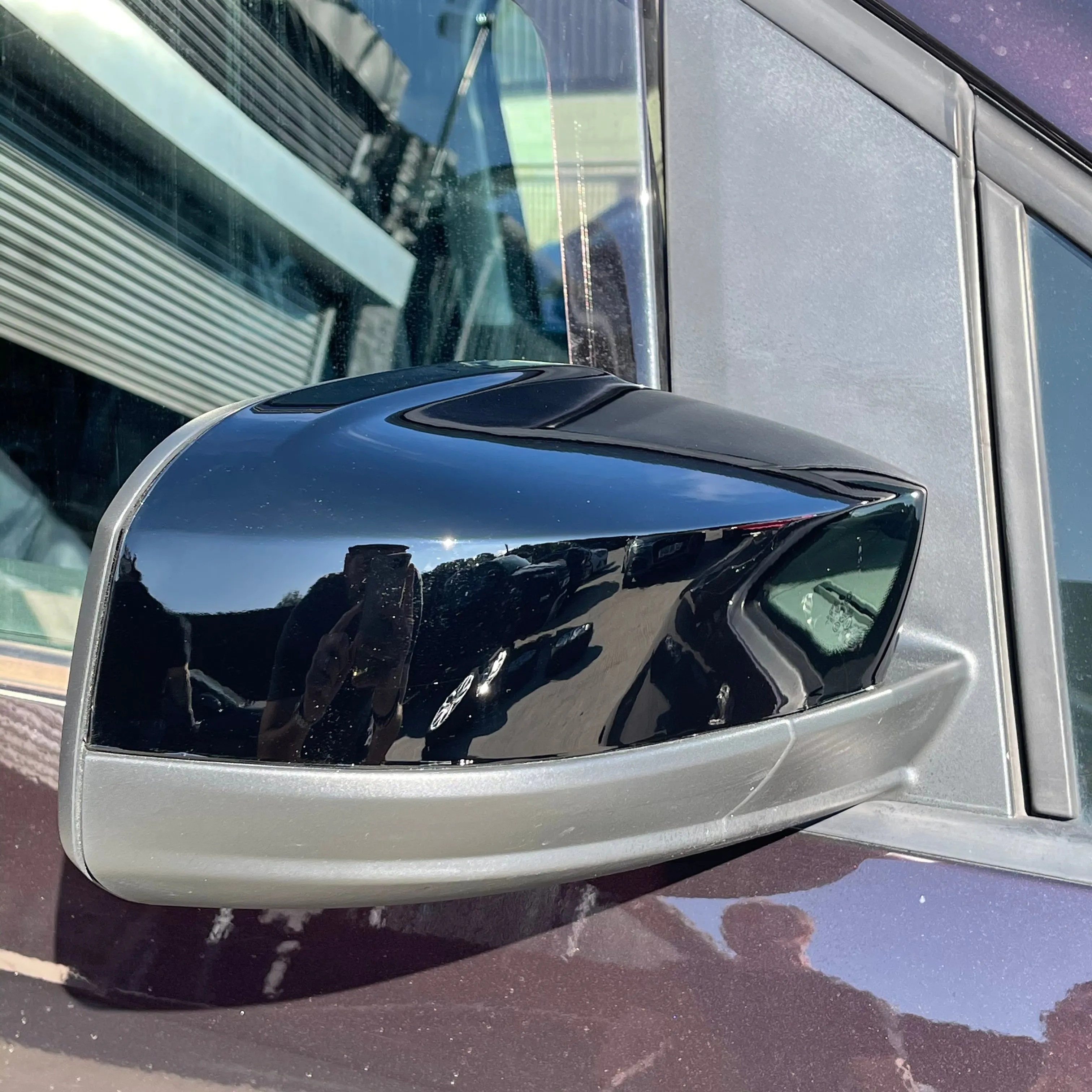 Caddy Life Aftermarket wing mirrors upgrade (fits 2004 onwards) electric heated gloss black mirror covers