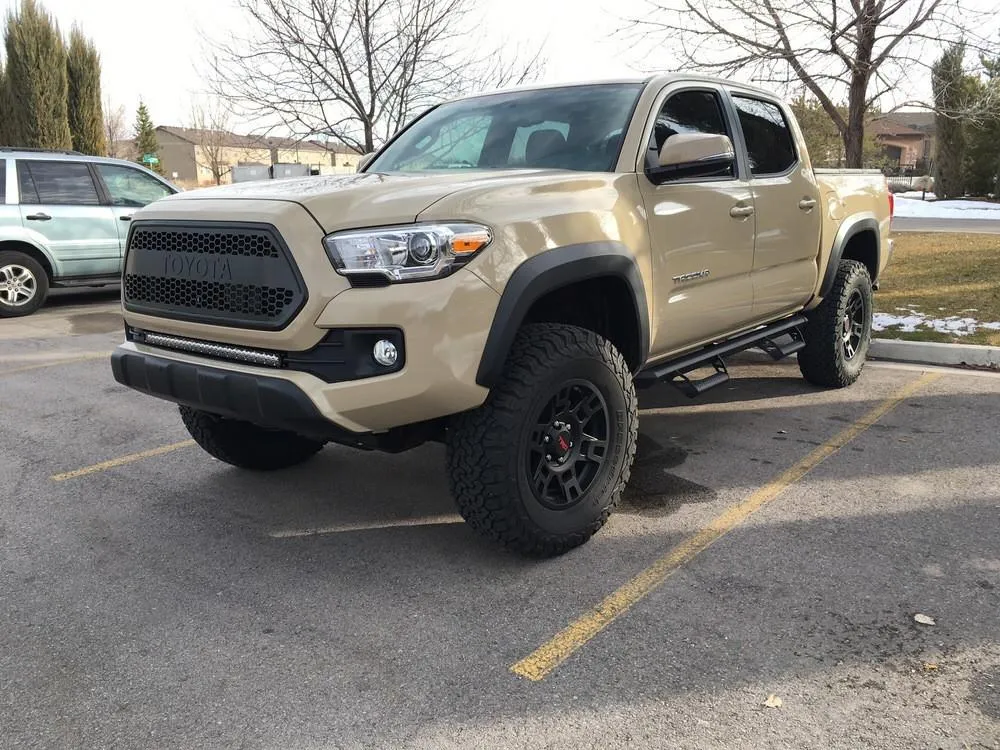 CALI RAISED LED 2016-2022 Toyota Tacoma 32" Lower Bumper Flush Slim Light Bar Mounting Brackets