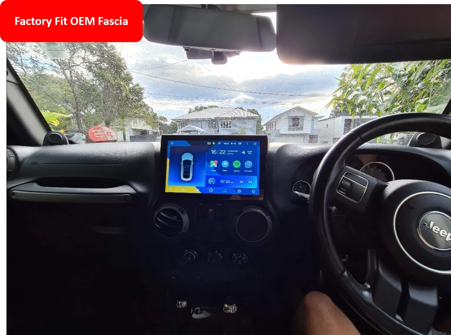 Car Dealz 10.2" Android 10.0 Jeep Compass 2 MP 2016-2018 In Dash Plus OEM Fascia