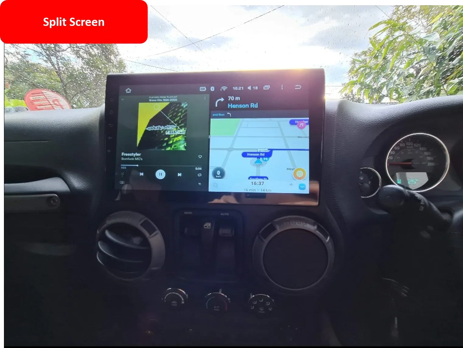 Car Dealz 10.2" Android 10.0 Jeep Compass 2 MP 2016-2018 In Dash Plus OEM Fascia