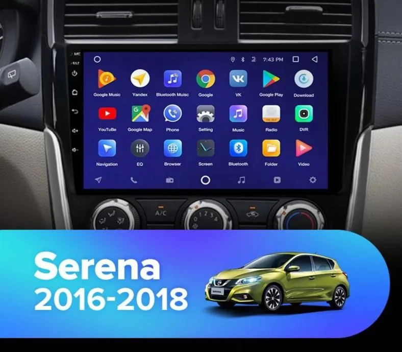 Car Dealz 10.2" Android 10.0 Nissan Serena 2016-2019 In Dash Plus OEM Fascia