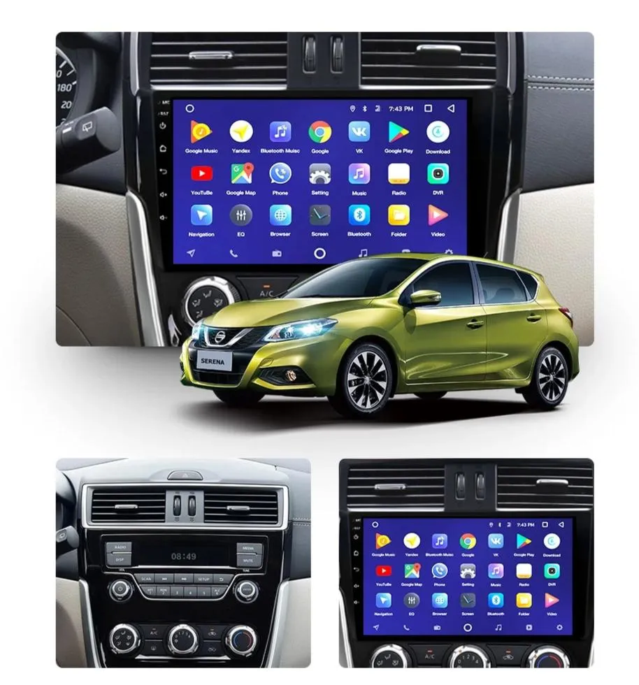 Car Dealz 10.2" Android 10.0 Nissan Serena 2016-2019 In Dash Plus OEM Fascia