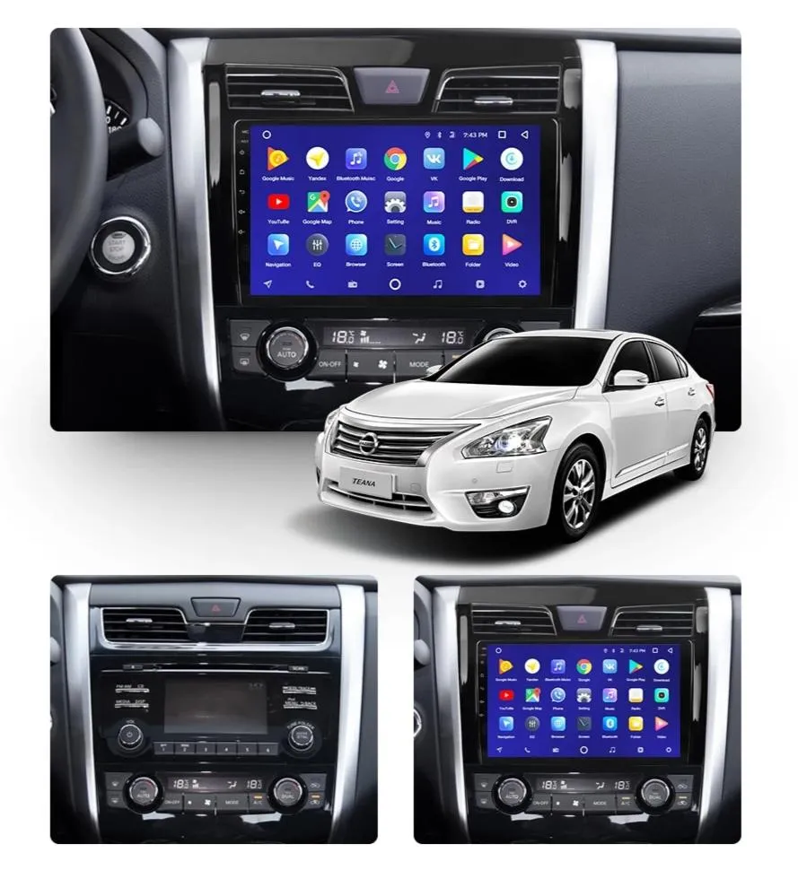 Car Dealz 10.2" Android 10.0 Nissan Teana J33 2013-2015 w CAM In Dash Plus OEM Fascia