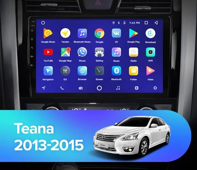 Car Dealz 10.2" Android 10.0 Nissan Teana J33 2013-2015 w CAM In Dash Plus OEM Fascia