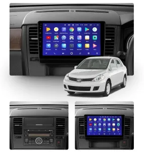 Car Dealz 10.2" Android 10.0 Nissan Tiida C11 2004 - 2013 In Dash Plus OEM Fascia