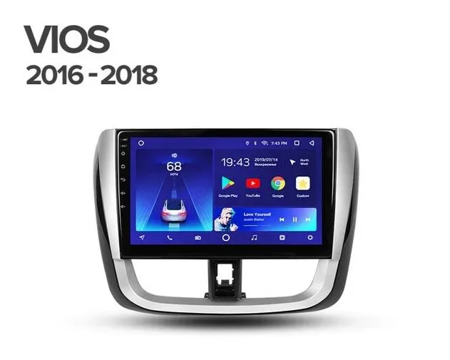 Car Dealz 10.2" Android 10.0 Toyota VIOS 2016-2018 Ver.2 In Dash Plus OEM Fascia