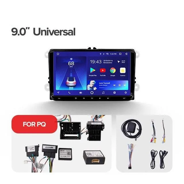 Car Dealz 9" Android 10.0 Volkswagen Bora 2008-2012 w CAM In Dash Plus OEM Fascia