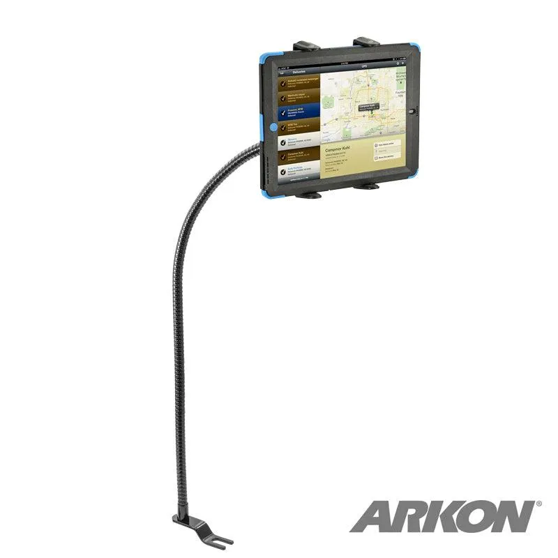 Car or Truck Seat Rail Universal Slim-Grip® Tablet Mount with 28 inch Gooseneck