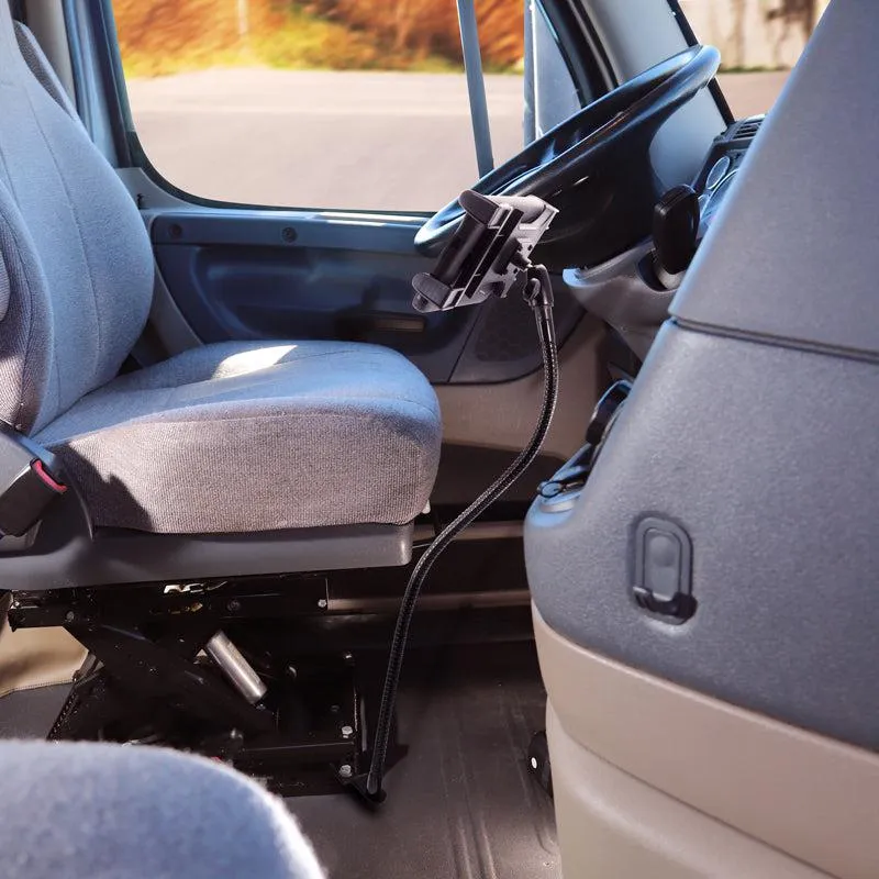 Car or Truck Seat Rail Universal Slim-Grip® Tablet Mount with 28 inch Gooseneck