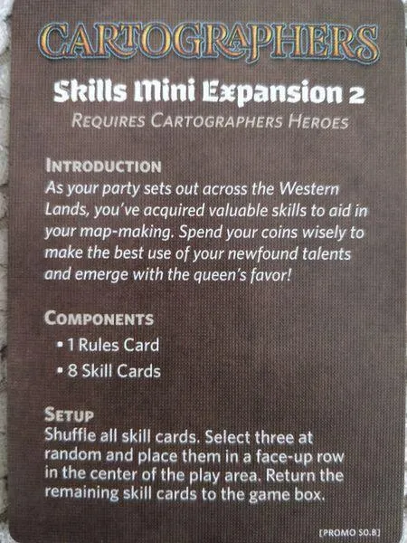 Cartographers: Skills Mini Expansion 2