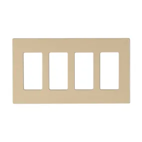 CLARO 4 GANG WALLPLATE AL