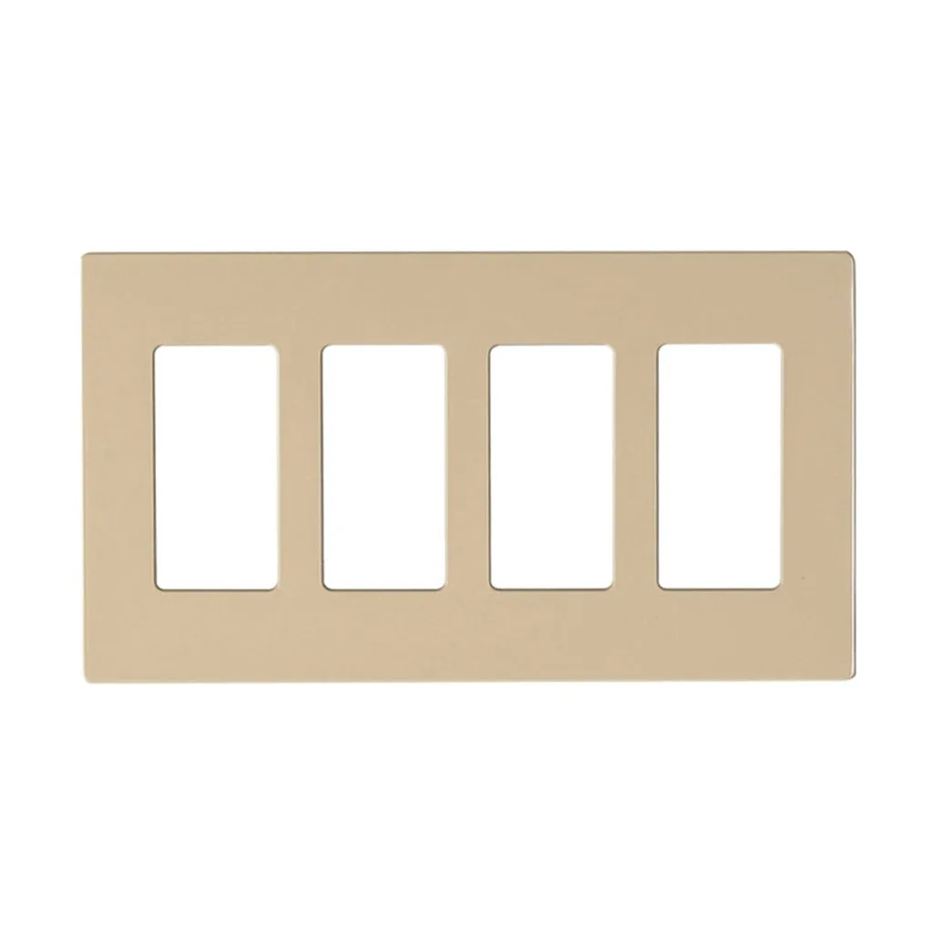 CLARO 4 GANG WALLPLATE AL
