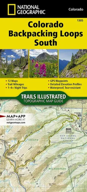 Colorado Backpack Loops South Map