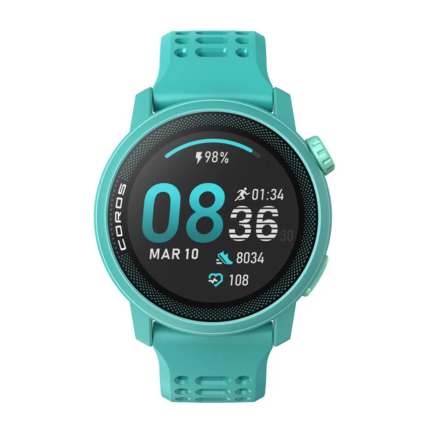 COROS Pace 3 Silicone Strap GPS Sport Watch Emerald