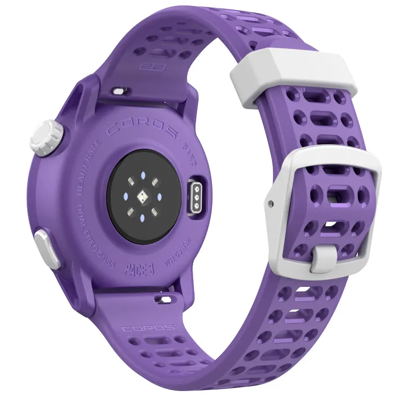 COROS Pace 3 Silicone Strap GPS Sport Watch Violet