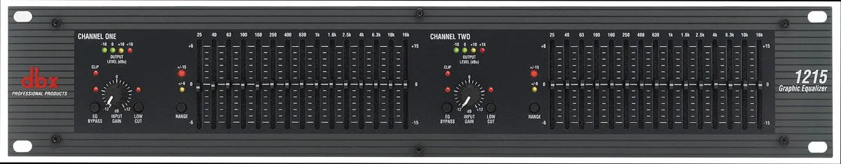 DBX 1215V 12 Series - Dual 15 Band Graphic Equalizer