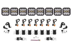 Diode Dynamics SS5 Sport Universal CrossLink 8-Pod Lightbar - White Combo