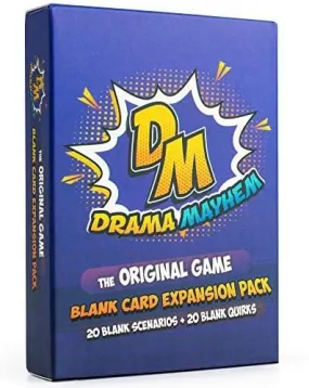 Drama Mayhem Family-Friendly Blank Card Expansion