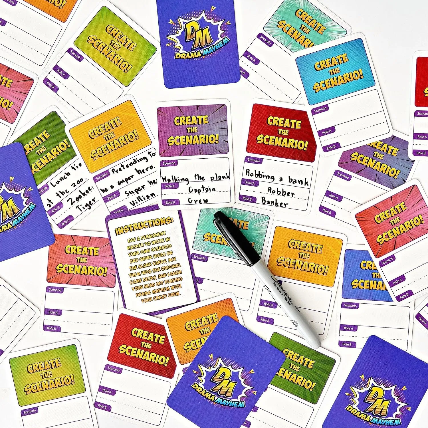 Drama Mayhem Family-Friendly Blank Card Expansion