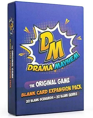Drama Mayhem Family-Friendly Blank Card Expansion