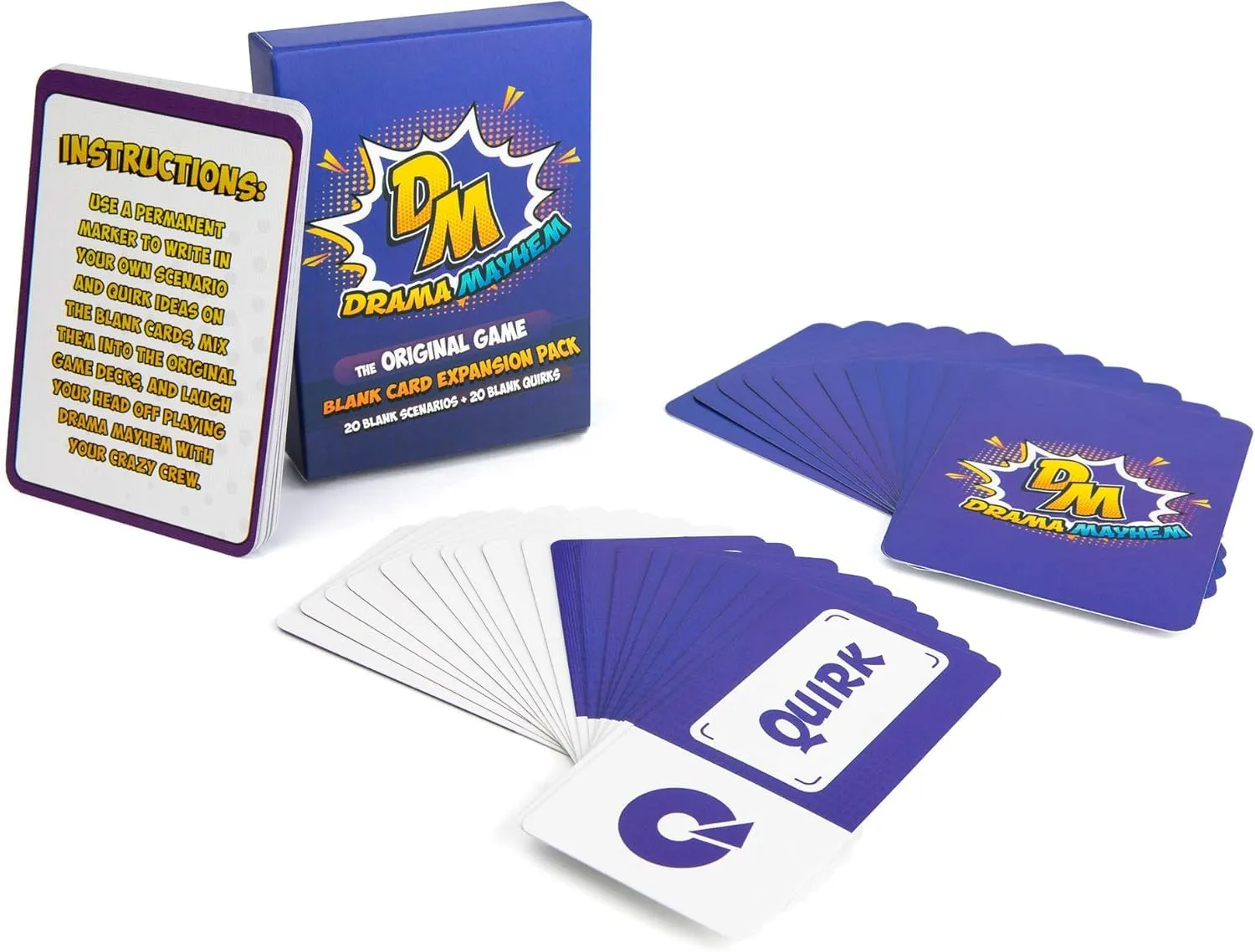 Drama Mayhem Family-Friendly Blank Card Expansion