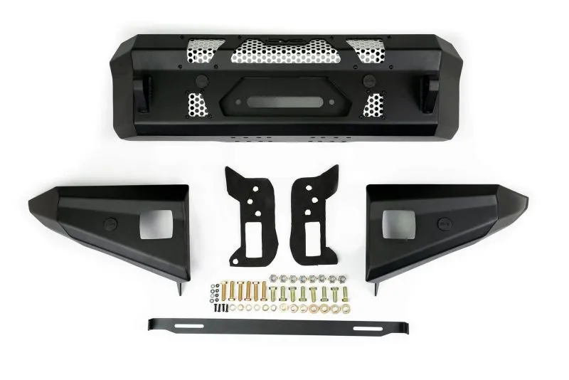DV8 Offroad 2021  Ford Bronco Front Bumper Winch Capable w/ Optional Bull Bar/Aux Light Opening