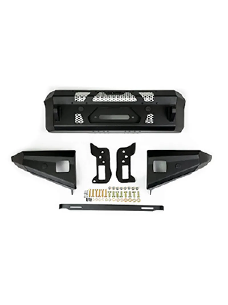 DV8 Offroad 2021  Ford Bronco Front Bumper Winch Capable w/ Optional Bull Bar/Aux Light Opening