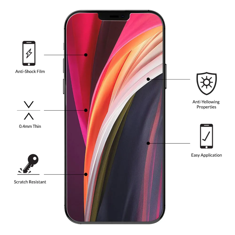 Eiger Mountain High-Impact Triflex Screen Protector (2 Pack) for Apple iPhone 12 / 12 Pro