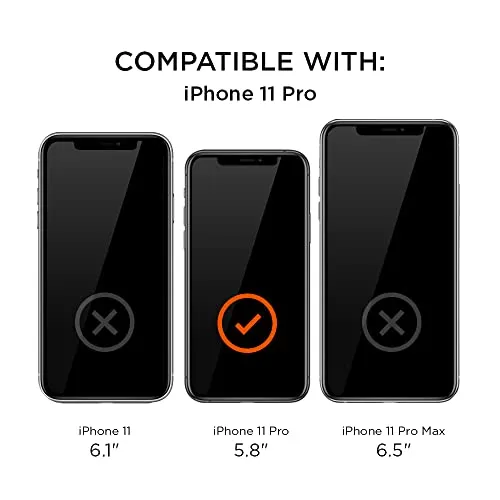 Eiger Mountain H.I.T High Impact Triflex Screen Protector (2 Pack) for Apple iPhone 11 Pro / XS / X