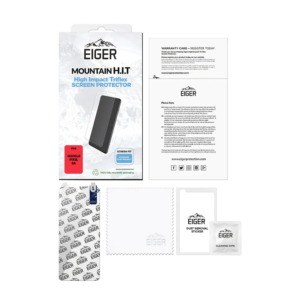 Eiger Mountain H.I.T Screen Protector for Google Pixel 8a