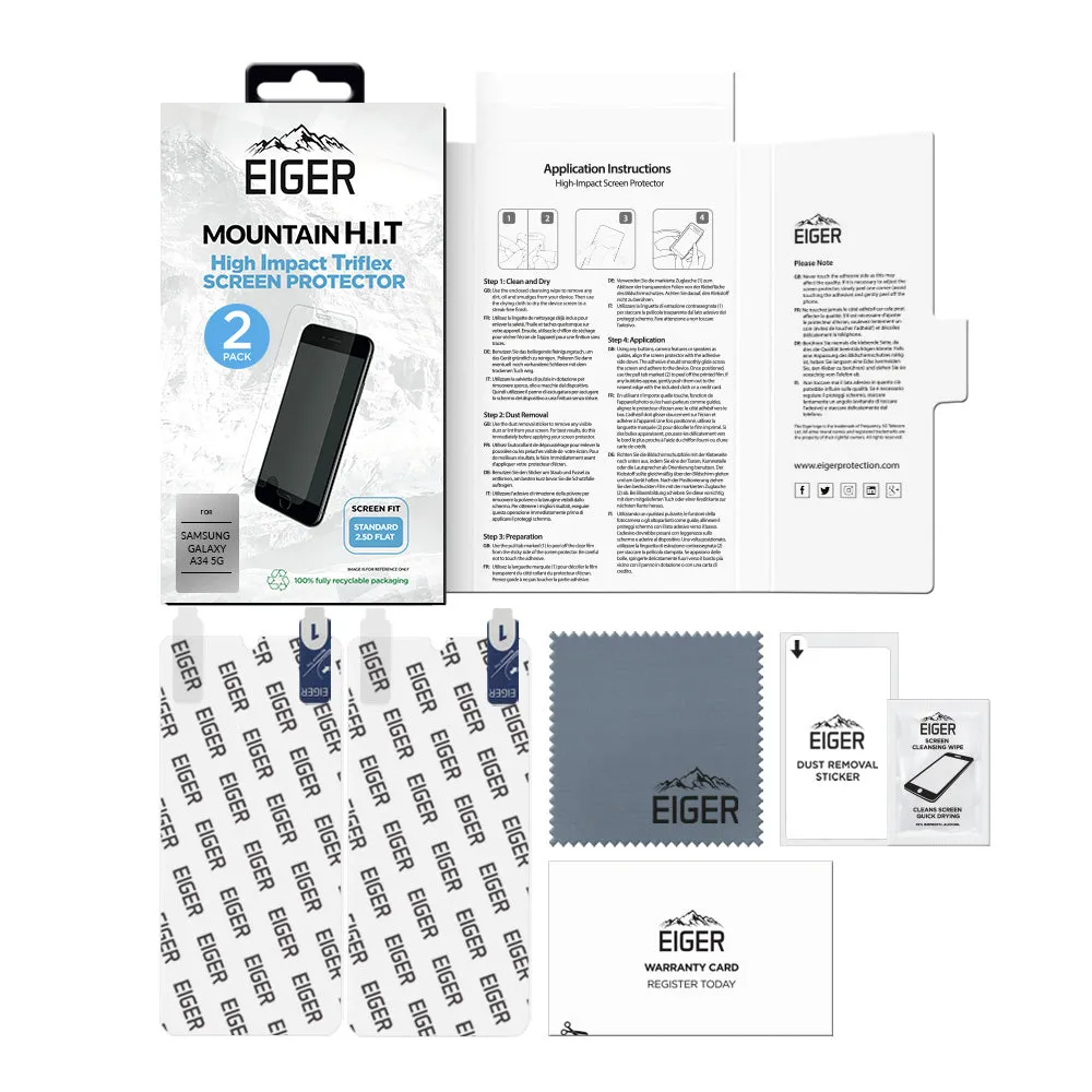 Eiger Mountain H.I.T Screen Protector for Samsung Galaxy A34 5G