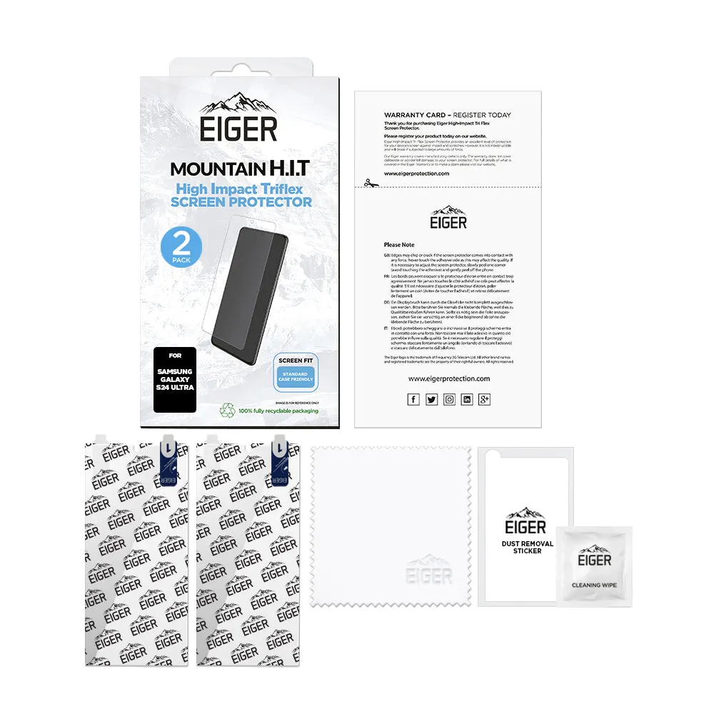 Eiger Mountain H.I.T Screen Protector for Samsung Galaxy S24 Ultra