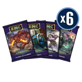 Epic Card Game Uprising Display 6 Each of 4 Packs