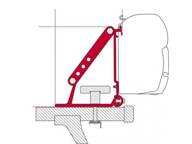 Fiamma F35Pro/F45 Caddy Roof Rack Mounting Brackets