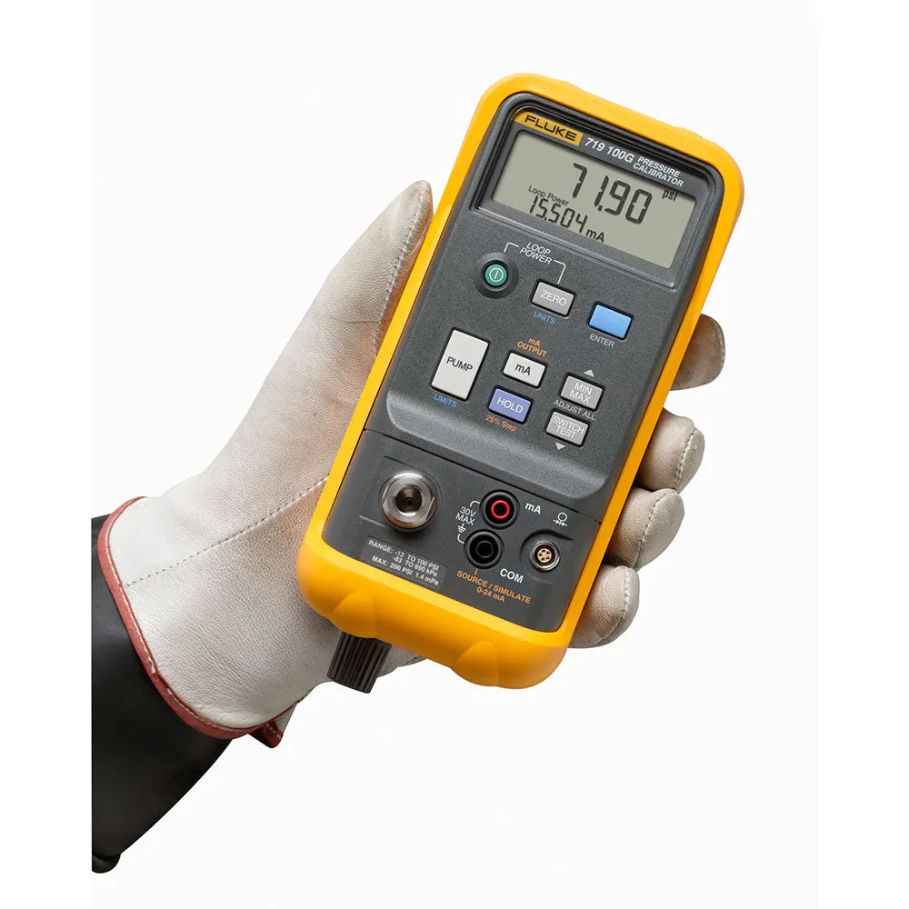 Fluke 719-100G  100PSI Range Electric Pressure Calibrator