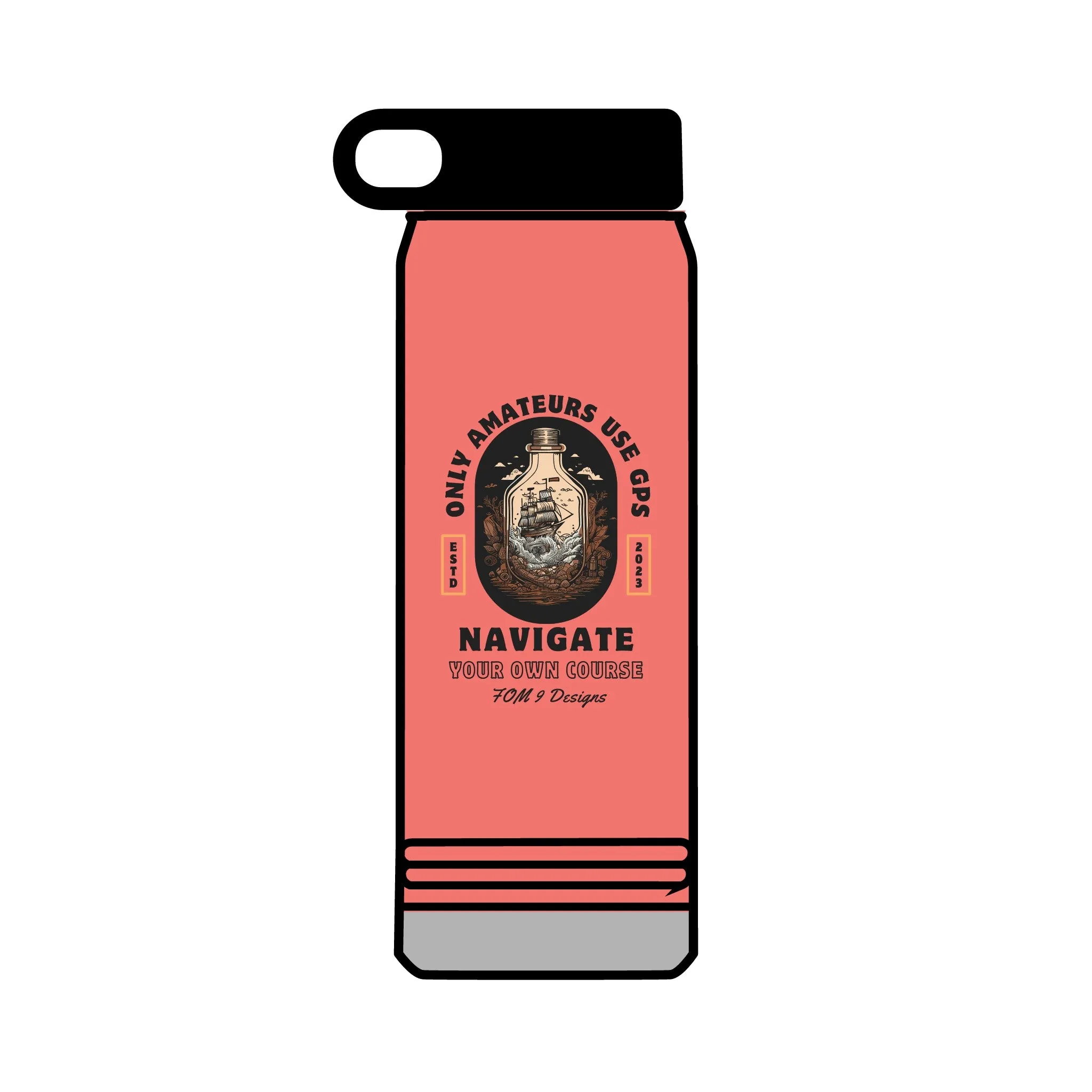 FOM 9 GPS Water Bottle, 32oz